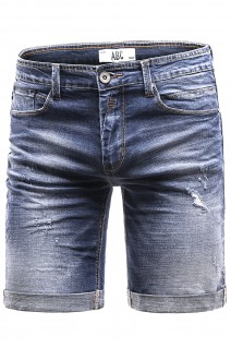 Spodenki męskie ND803 - jeansowe