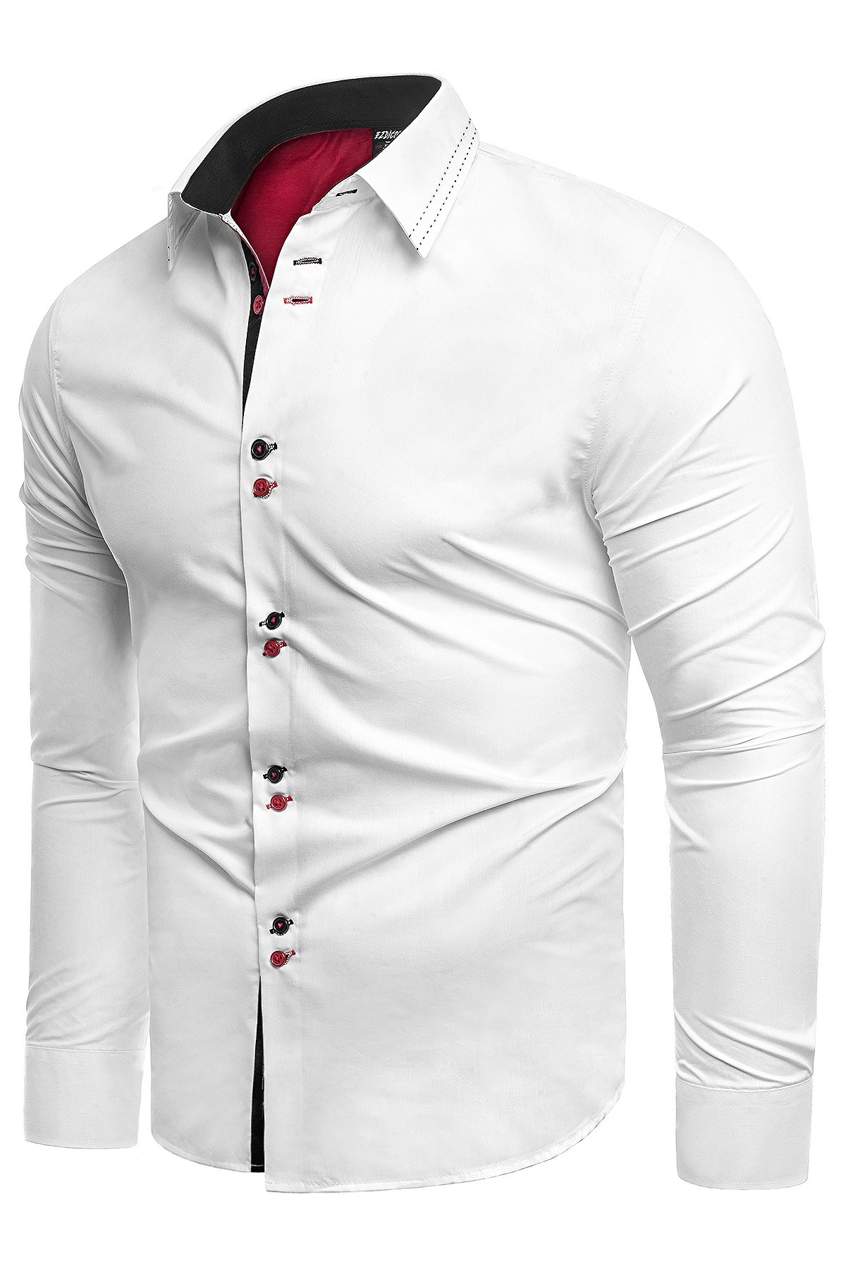 Koszula męska długi rękaw rl27 - biała