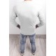 Bluza męska bez kaptura JL1 - biała