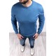 Sweter męski 2300 - niebieski