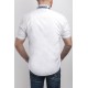 Męska koszula z krótkim rękawem rs10 - biała