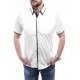 Koszula męska z krótkim rękawem cd24 - biała