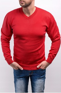 Sweter męski 2200 - czerwony