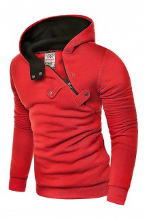Męska bluza z kapturem rdi2020 - czerwona