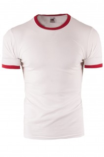 koszulka Rolly 010 - biała/czerwona