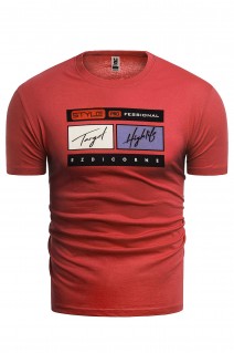 koszulka t-shirt 14-479 czerwona