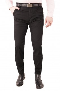 chinosy spodnie męskie V668 czarne