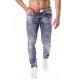 Spodnie jeansowe męskie - niebieskie 85130S1
