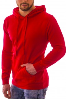 Męska bluza z kapturem sg1 czerwona
