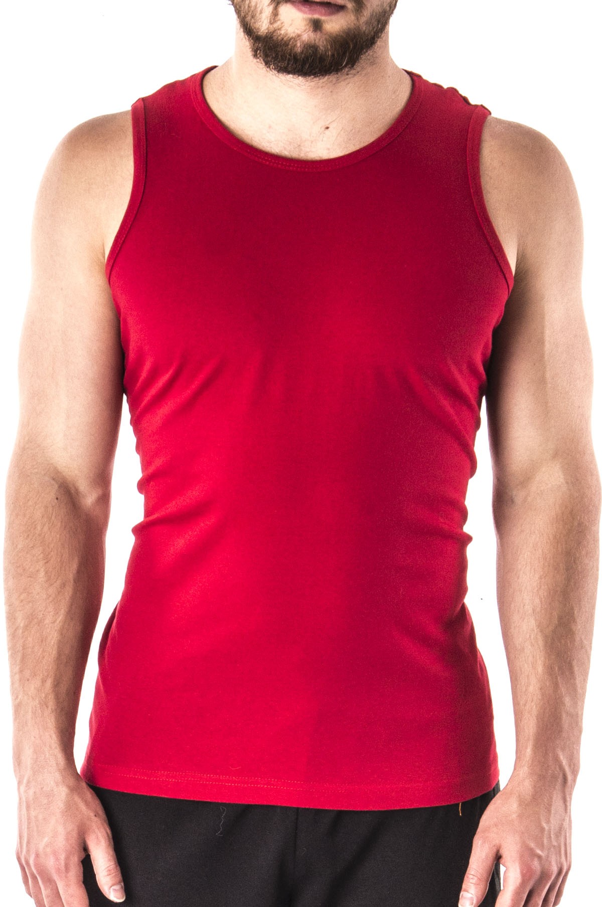 Koszulka bezrękawnik am10 - czerwona