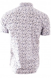 Koszula męska z krótkim rękawem RS51 - Indigo