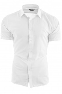Koszula męska z krótkim rękawem RS56 - biała