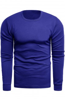 Bluza męska longsleeve N02L - niebieska