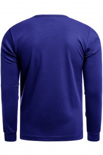 Bluza męska longsleeve N02L - niebieska