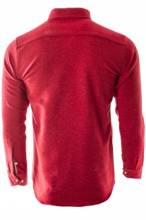 Koszula męska z długim rękawem RL30 - czerwona