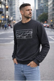 Bluza męska N2024L483 - szara