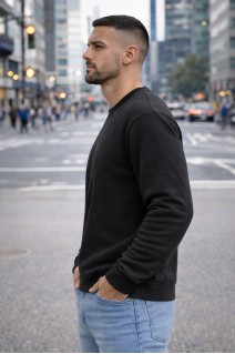 Bluza męska bez kaptura 2349 - antracyt