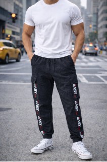 Spodnie dresowe 41640 czarne