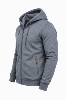 Męska bluza z kapturem 2517 antracyt