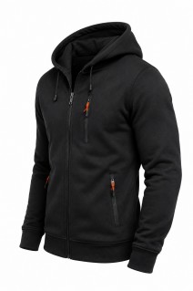 Męska bluza z kapturem 2517 antracyt