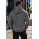 Męska bluza z kapturem 2517 antracyt